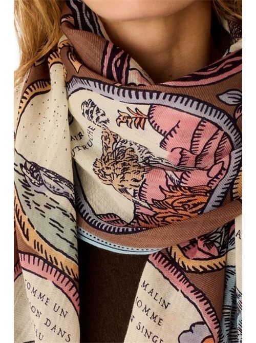 sciarpa donna 70x190 chance inoui beige Inoui Editions | SCARF 70 CHANCE INOUIBEIGE